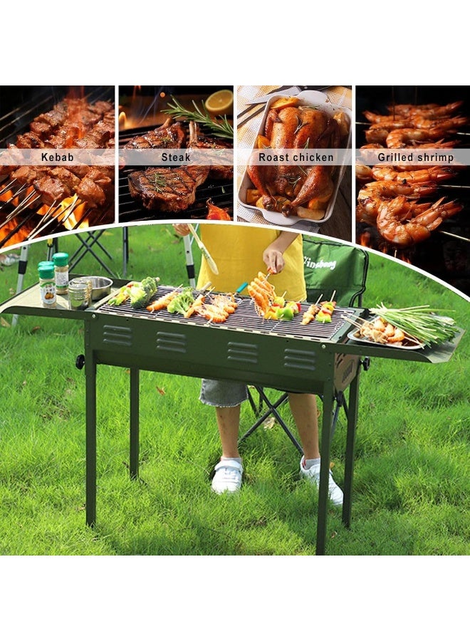 DubaiGallery Portable Foldable Metal BBQ Grill – Perfect for Camping, Beach, and Outdoor Events - Image 5
