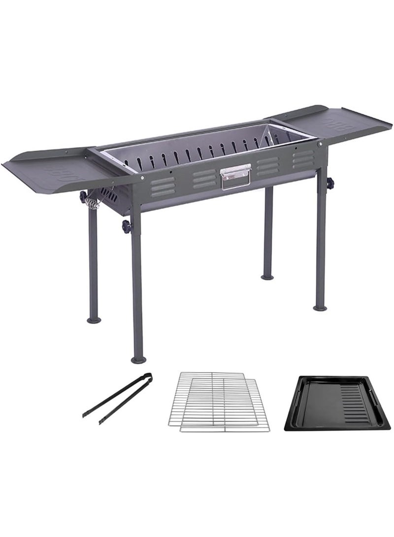 DubaiGallery Portable Foldable Metal BBQ Grill – Perfect for Camping, Beach, and Outdoor Events - Image 1