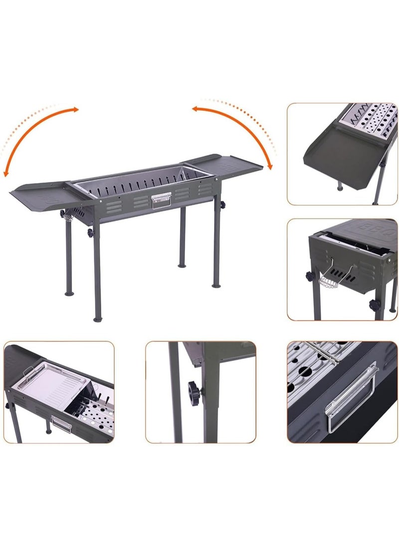 DubaiGallery Portable Foldable Metal BBQ Grill – Perfect for Camping, Beach, and Outdoor Events - Image 4