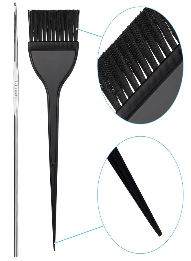 Boao 3 Sets Highlight Cap Sets, Highlighting Caps for Hair, Dye Bleach Cap With Hole And Hook, Dye Kit for Hair Frosting, Highlighting, Color Accessories (Assorted Colors) - Image 3