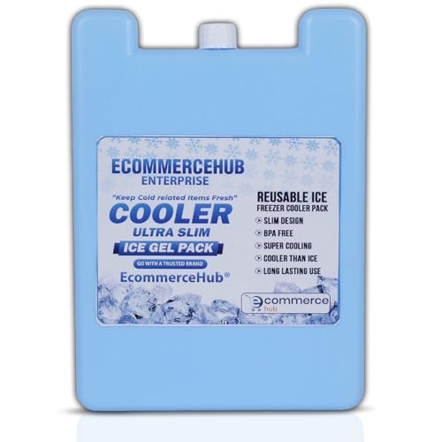 EcommerceHub® Ice Gel Pack Reusable Cold Gel Pack, Injury And Muscle Soreness Pain Relief, Knees, Back, Shoulder, Hip, Neck, Ankle & Safe Long Lasting Gel Pack Pad, Pack of 1,500 ML - Image 1