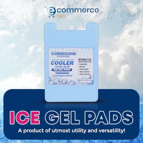 EcommerceHub® Ice Gel Pack Reusable Cold Gel Pack, Injury And Muscle Soreness Pain Relief, Knees, Back, Shoulder, Hip, Neck, Ankle & Safe Long Lasting Gel Pack Pad, Pack of 1,500 ML - Image 3