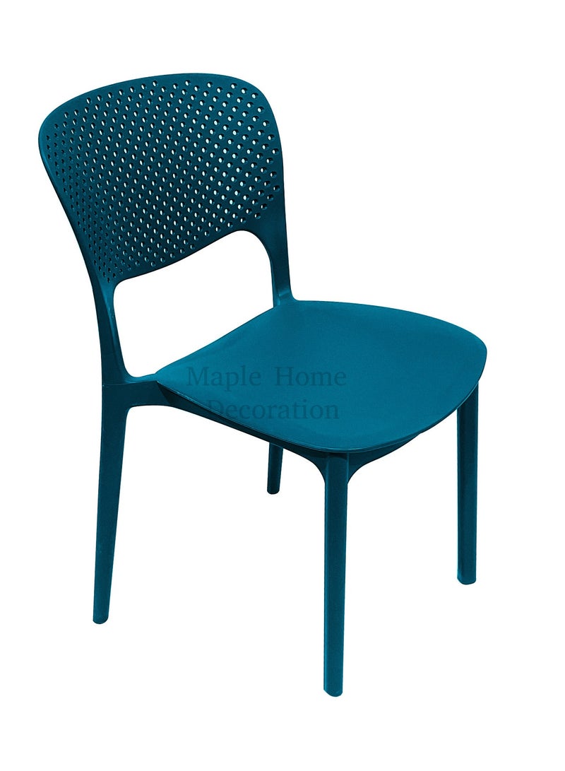 MAPLE HOME DECORATION Maple Home Dining Chairs Plastic Stacking Modern Molded Side Chair Kitchen Dining Room Chair Indoor Outdoor Furniture  - Image 1