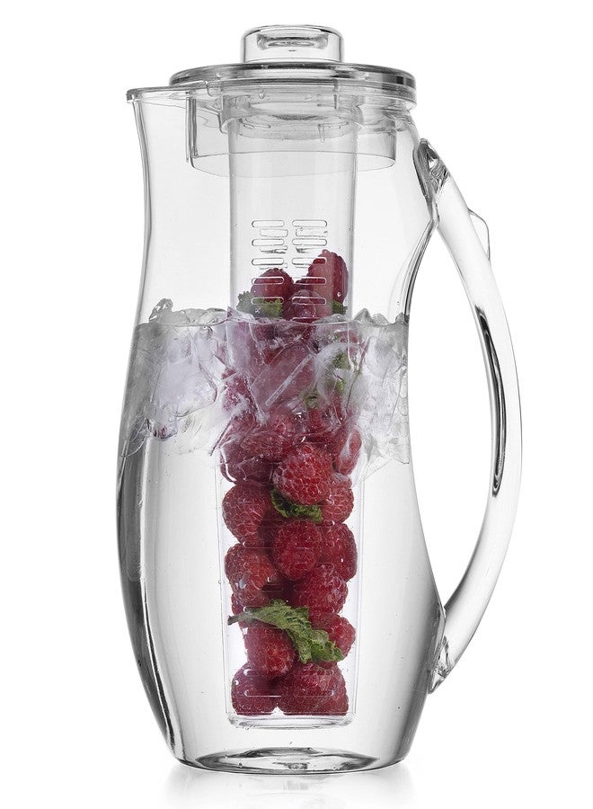 Home Essentials & Beyond Water Infuser Pitcher By Home Essentials & Beyond - Shatterproof Acrylic - Elegant Durable Design - Ideal for Iced Tea, Fruit Infused Water and Juice (93 oz) - Image 2