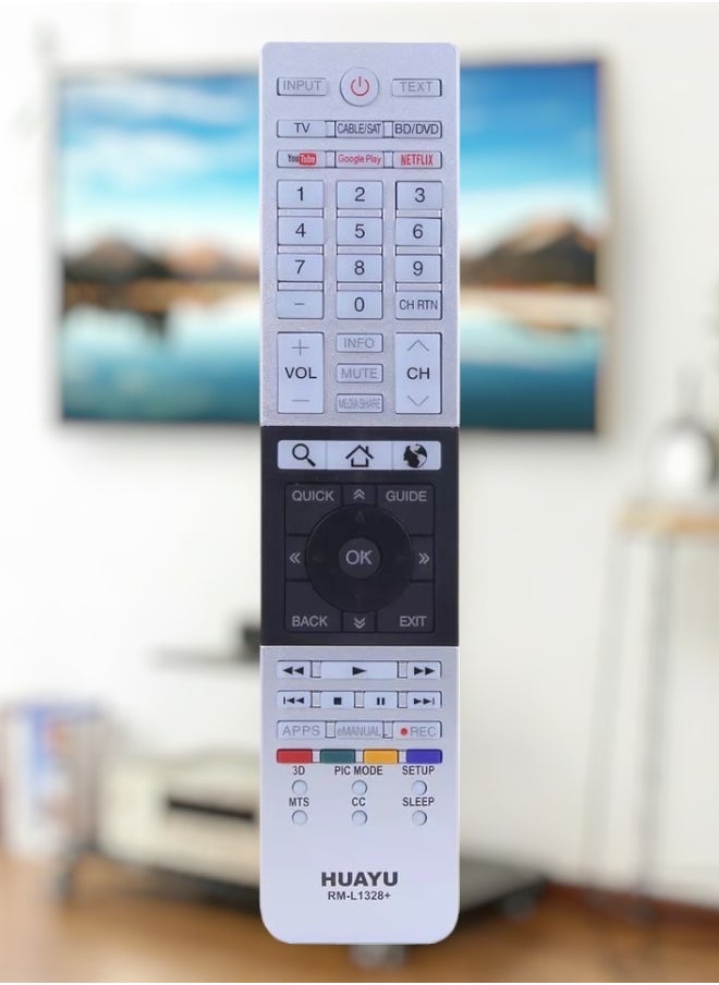 Huayu - HUAYU RM-L1328+ High Quality Remote Control use for Toshiba Tv Lcd Led smart Ct-8035 Ct-8069 Ct-90326 Tv - Image 1