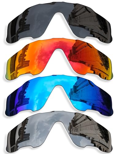 Betterun 4 Pieces Polarized Replacement Lenses for Oakley Jaw-breaker OO9290 Sunglasses, Anti-Scratch and Impact Resistant - Image 1