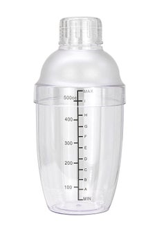 MIBRU Coffee Transparent Shaker 530ml with Built In Strainer Drink Mixer with Scale Thickened Hand Shaker Cup Professional Mixing Tool  - Image 2