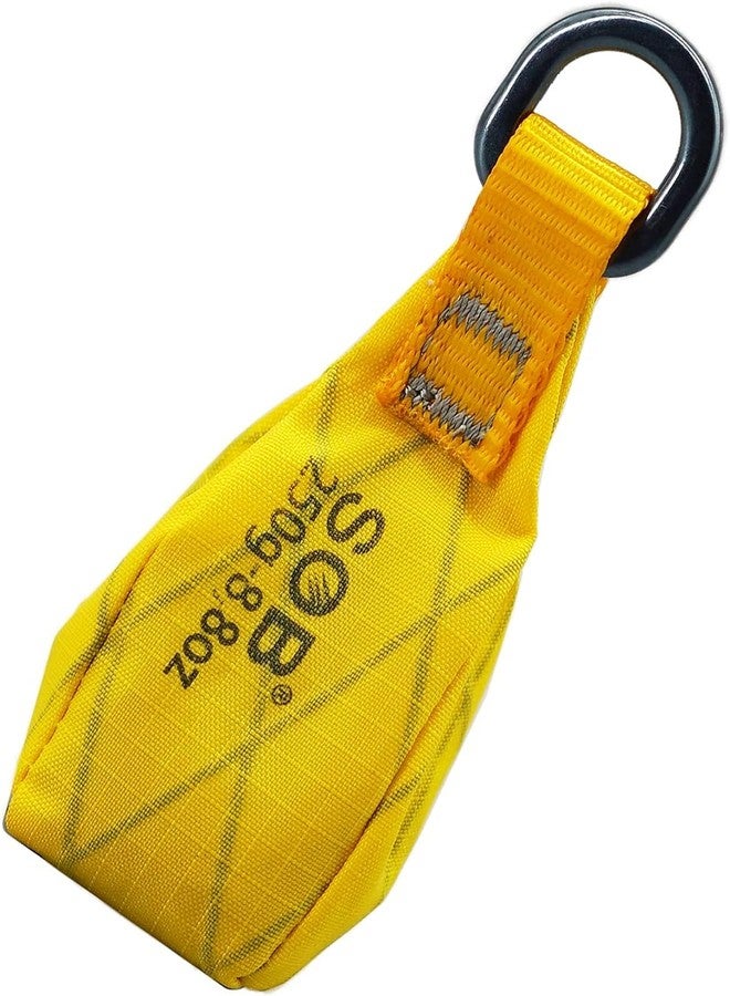 SOB Throw Weight Bag, Durable Climbing Rope Bag for Arborists, Tree Throw Bag for Rock Spelunking (Yellow-250) - Image 1