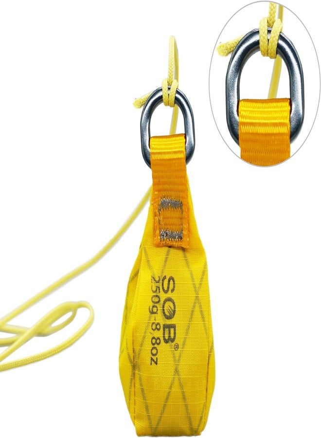 SOB Throw Weight Bag, Durable Climbing Rope Bag for Arborists, Tree Throw Bag for Rock Spelunking (Yellow-250) - Image 5