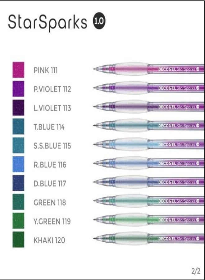 Karin Deco Gel Pen 1.0 StarSparks (PINK-111) - Image 4