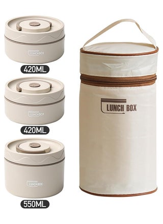 3 Layer beige 2*420ml+1*550ml