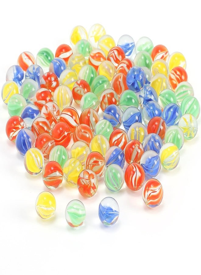 CHUKEMAOYI 400 pcs Color Mixing Glass Marbles ,9/16 inch Bulk for Kids Marble Games,DIY and Home Decoration - Image 1