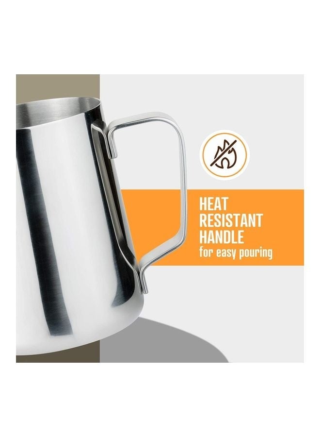 SMEG Italian Elegance, the Choice of Latte Art Artists | 350ml Professional Stainless Steel Frothing Pitcher, Precise Temperature Control, Creating Perfect Coffee Art - Image 5
