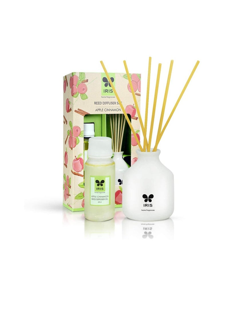 IRIS - IRIS Ceramic Reed Diffuser Apple Cinnamon Home Fragrances 60Ml - Image 1