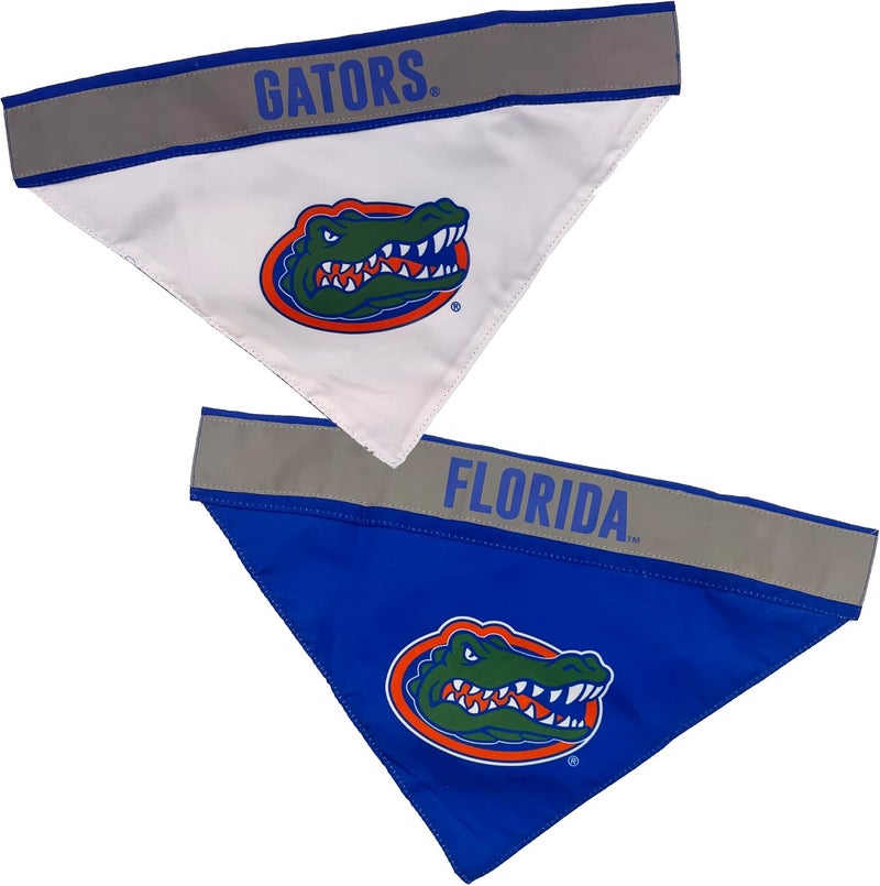 Pets First NCAA Florida Gators TIE Bandana, Small/Medium. Dog Football Reflective Bandana Scarf Bib for Pet, Cat, or Dog. The Ultimate Game-Day, Party Bandana - Image 1