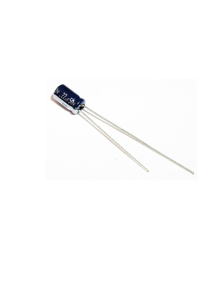 Generic - 100pcs 50V 22UF aluminum electrolytic capacitor size 5 * 11 22UF - Image 1