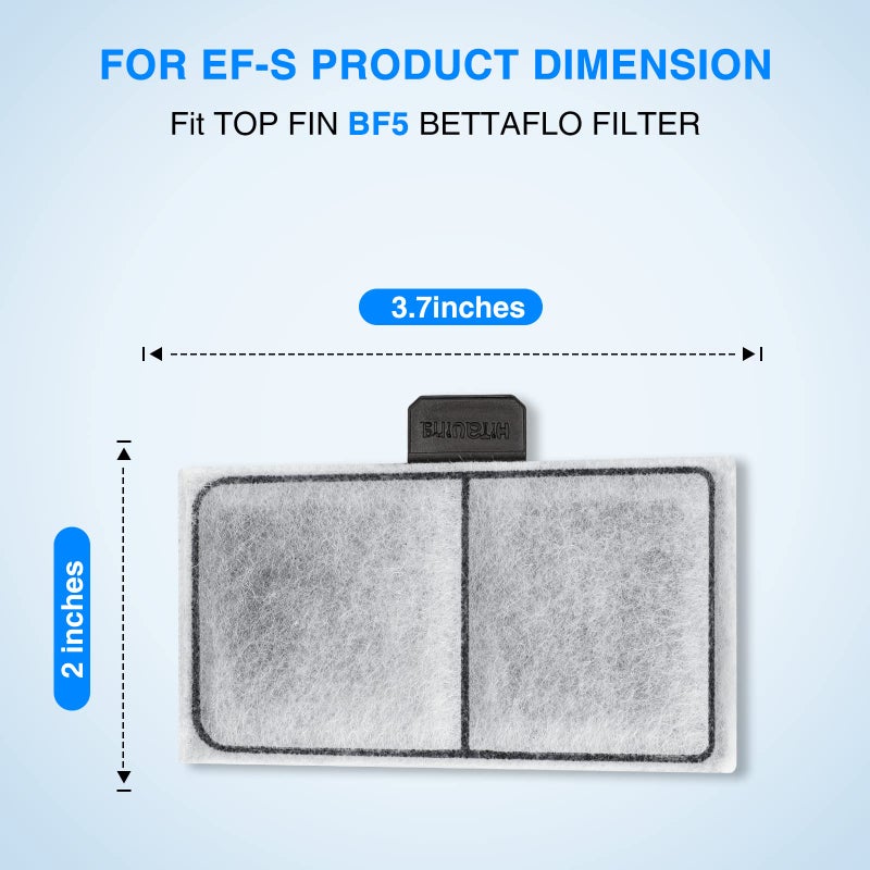 HiTauing 6 Pack Filter Cartridge for Top Fin EF-S Element and BF5 BETTAFLO - Image 3