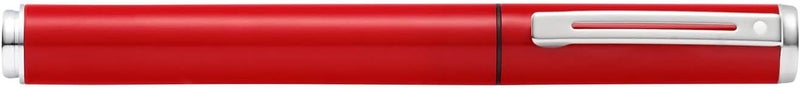 SHEAFFER قلم حبر سائل شيفر بوب لامع باللون الأحمر مع تفاصيل كروم ولقمة متوسطة - Image 4