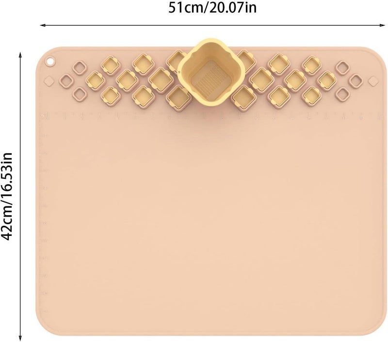 windforgecraft Silicone Art Mat,Silicone Mats for Crafts - Painting Kit Nonstick Nonslip Silicon Mat Epoxy Resin Counter Mat Multipurpose Table Protector for Art - Image 4
