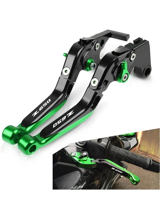 Savage Gear Adjustable Folding Extendable Brake & Clutch Levers - Black & Green - Image 3