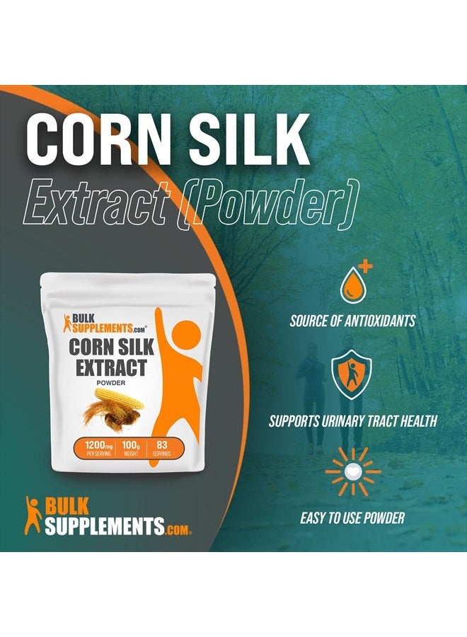 BULKSUPPLEMENTS.COM مسحوق مستخلص حرير الذرة - مكمل عشبي، زيا ميس - نقي، خالي من الغلوتين - 1200 ملغ لكل حصة، 83 حصة (100 جرام - 3.5 أونصة) - Image 3