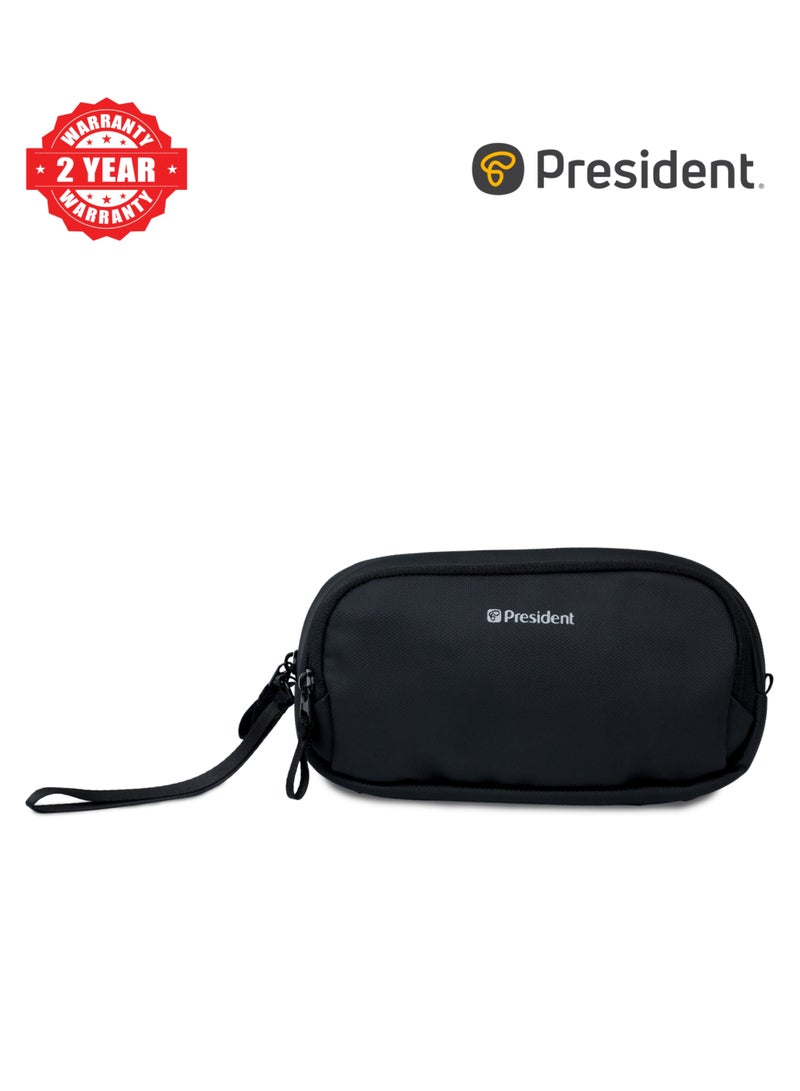 PRESIDENT Men's clutch bags are fashionable large-capacity handbags, suitable for both business and casual use ( BLACK ) HBP3067 - Image 1