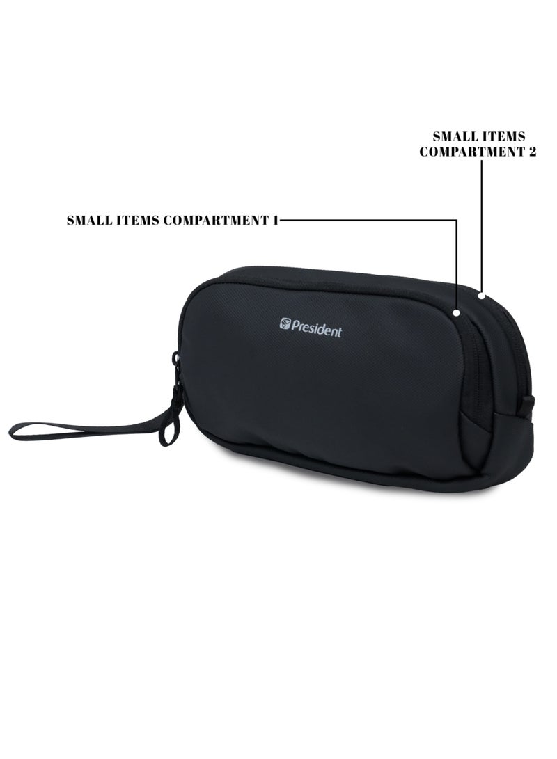PRESIDENT Men's clutch bags are fashionable large-capacity handbags, suitable for both business and casual use ( BLACK ) HBP3067 - Image 5