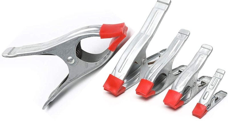 DIY Crafts CTDIYHI31567 Industrial 4 Piece Metal Spring Clamps Rubberized Strengthened Stainless Steel Made for Woodworking Camping Photo Studios - Image 2