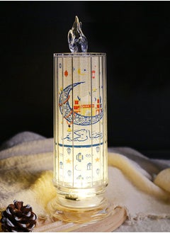 Generic 1 pcs Eid Mubarak Flameless Candles,Realistic LED Candles Lights,Battery Operated LED Tea Lights Candles,Electric Led Muslim Ramadan Candle Lights for Islamic Muslim Party Supplies  - Image 1