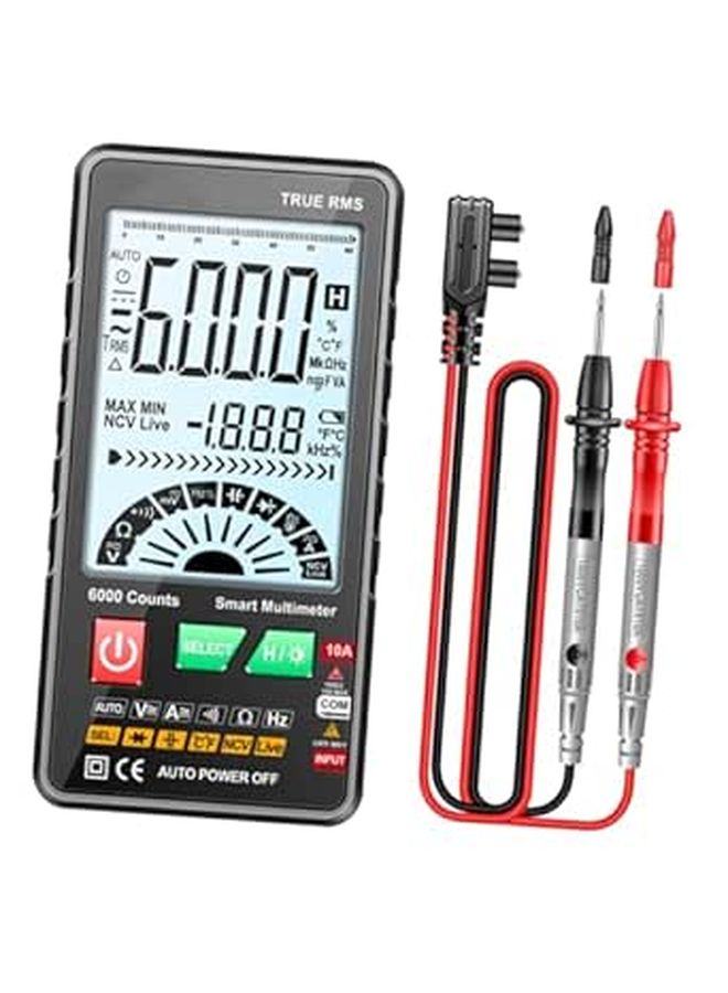 Digital Multimeter Pocket Tester AC DC Voltage Temperature Resistance Frequency Capacitance Measurement with Buzzer - Image 1