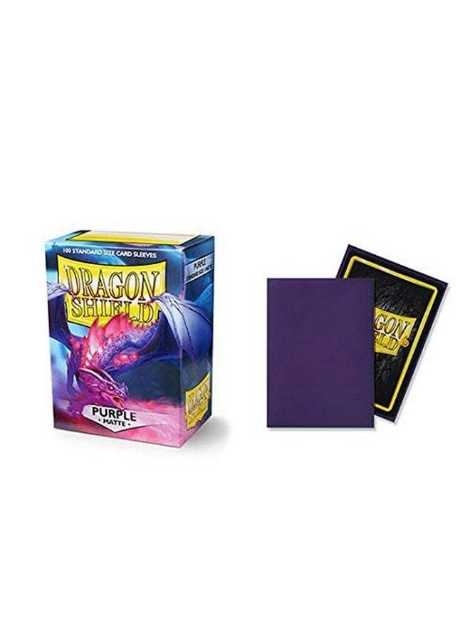 dragon shield 10 Packs Dragon Shield Matte Purple Standard Size 100 ct Card Sleeves Display Case - Image 3