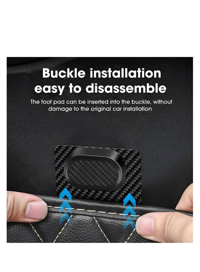 Excefore Multipurpose Car Mat Fixing Buckles, 10 Pcs Self-Adhesive Car Foot Pad Fixed Sticker, Universal Auto Carpet Fixing Grips Clamps Anti-Slip Clip, Car Floor Mats Hook Retainer Accessories  - Image 4