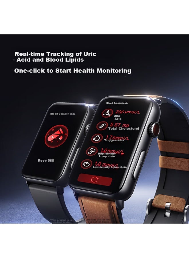 Dido R50Promax Blood Glucose And Blood Pressure Monitoring Smart Watch For Men And Women, Home Blood Glucose Meter, Non-Invasive Wrist Ecg Blood Pressure Recorder, Health Monitoring Smart Watch - Image 3