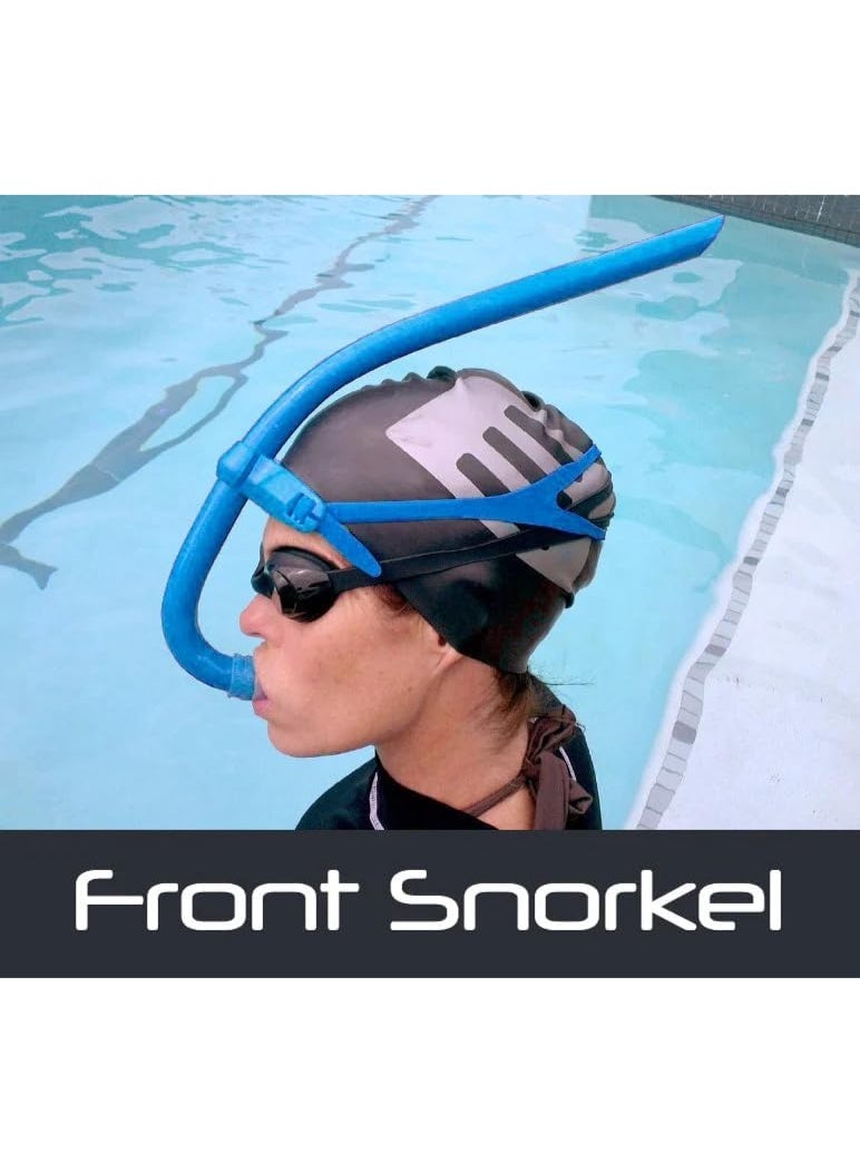 Front-mounted swimming snorkel with silicone mouthpiece | Comfortable swim snorkel for training and snorkeling - Image 4