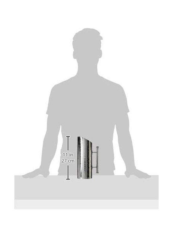 Elegance Hammered Stainless Steel Pitcher, 60-Ounce, Silver - Image 2