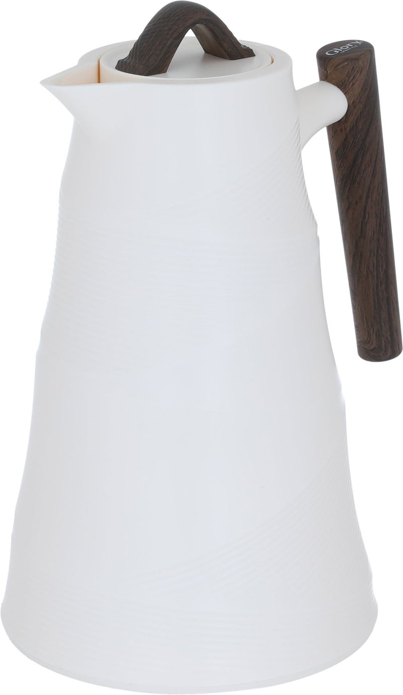 Glory Bamboo Glory thermos, 1 liter, glass inner container, plastic outer shell - beige - Image 4