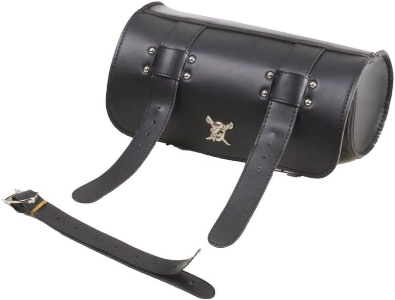 ElaineStore Motorcycle Fork Bag with Skull Badge - Image 5