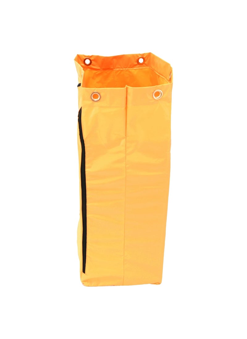 Rubbermaid Rubbermaid Commercial 1966719 Zippered Vinyl Cleaning Cart Bag 24gal 17 14w x 10 12d x 30 12h Yellow  - Image 2