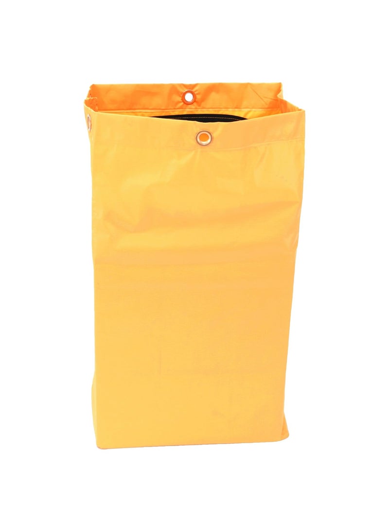 Rubbermaid Rubbermaid Commercial 1966719 Zippered Vinyl Cleaning Cart Bag 24gal 17 14w x 10 12d x 30 12h Yellow  - Image 3