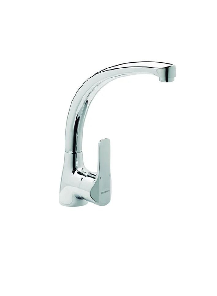High Basin Mixer K8 Code 61201064566 with one hand to control the water and a high vault, chrome color, imported product, Spanish industry from Jeniper - Image 1