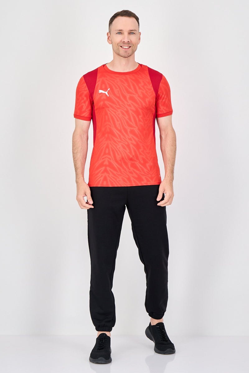 PUMA Men Sportswear Fit Short Sleeve Training Jersey, Red - Image 4