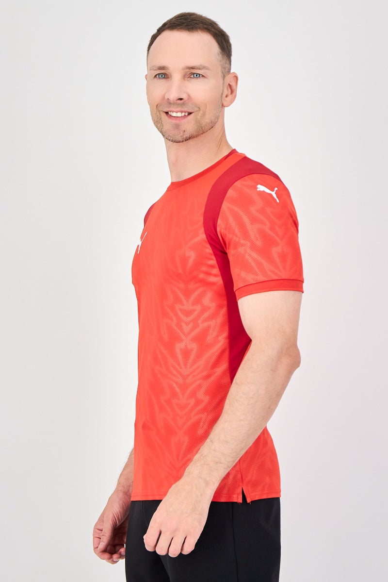 PUMA Men Sportswear Fit Short Sleeve Training Jersey, Red - Image 2