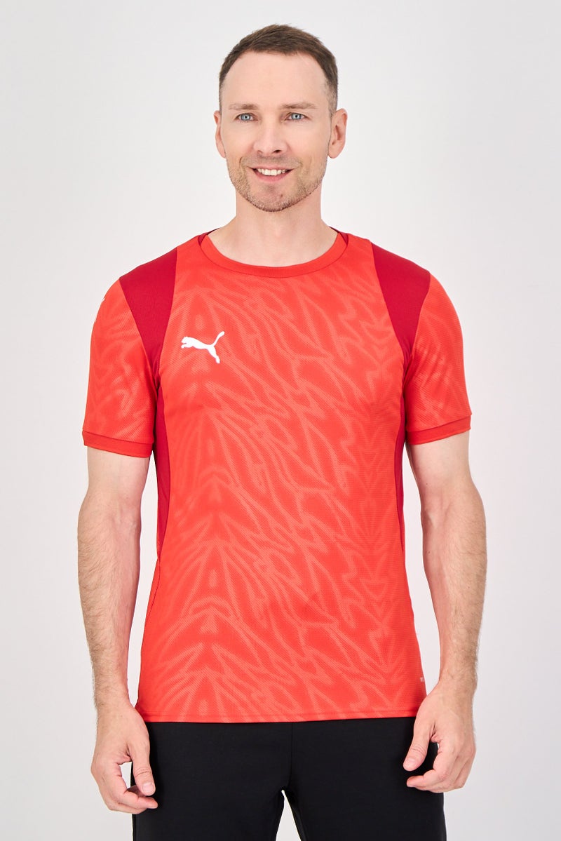 PUMA Men Sportswear Fit Short Sleeve Training Jersey, Red - Image 1