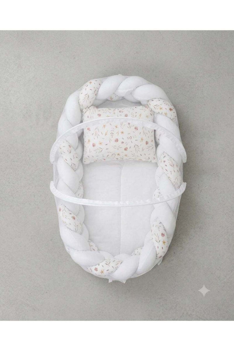 Portable Newborn Bed with Comfortable Nest Design and Mosquito Net - Image 5