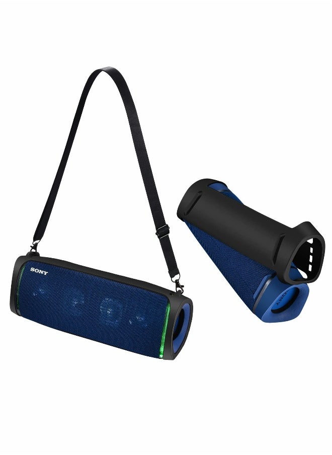 Generic Silicone Case with Shoulder Strap for Sony SRS-XB43 Extra BASS Speaker  - Image 1