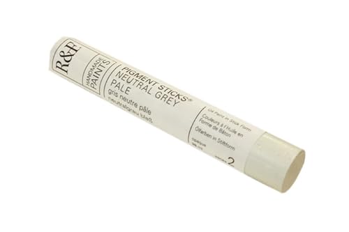 R&F Handmade Paints - Professional Oil Pigment Stick, Neutral Grey Pale, 38 ml - Image 1