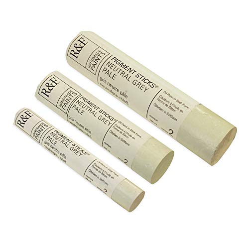 R&F Handmade Paints - Professional Oil Pigment Stick, Neutral Grey Pale, 38 ml - Image 3