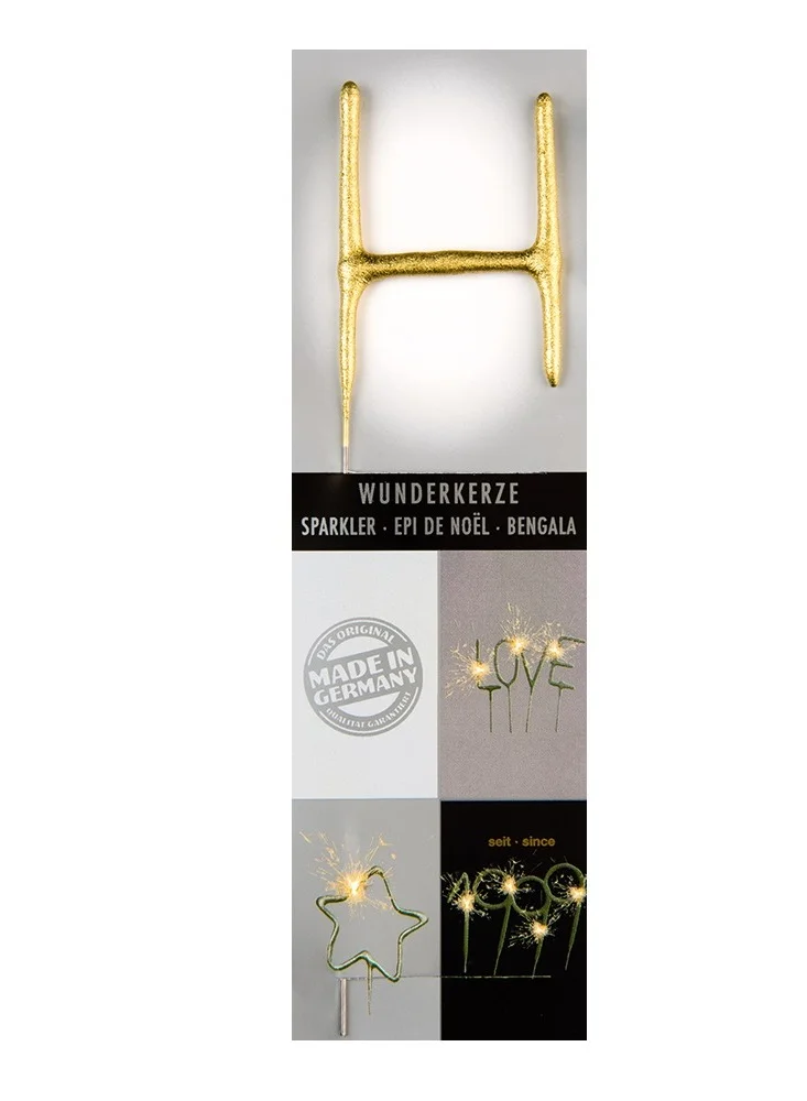 Wondercandle Gold Sparkler Candle H