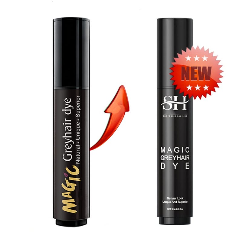 gowwim Root Touch Up Semi-permanent Hair Dye Pen to Cover Gray Hair Roots (Black) - Image 2