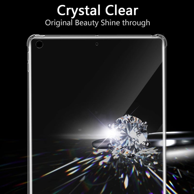 Moca غطاء TPU لجهاز iPad بحجم 9.7 بوصة 2018/2017 A1822 A1823 A1893 A1954، iPad Air 2 A1566 A1567 (2014) غطاء خلفي ناعم مضاد للصدمات TPU (شفاف) - Image 4